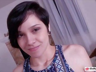 Short hair rumaja posed naked and screwed by her stepdad